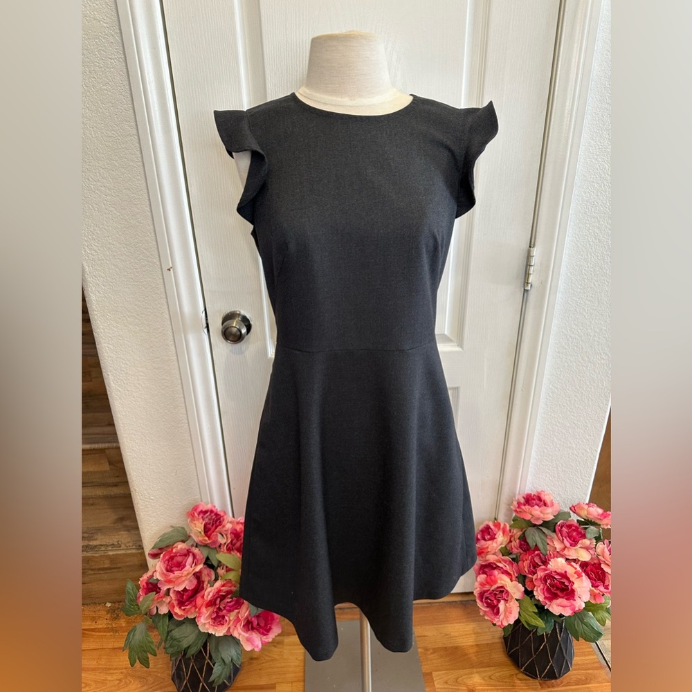 LOFT Dress in Dark Grey With Pockets